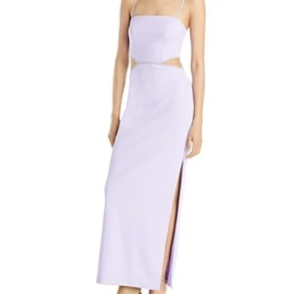 princess polly baby blue dress Aqua | Dresses | Aqua Side Cutout Gown Lilac